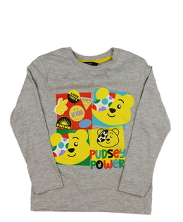 Šedé melírované triko s medvědy George