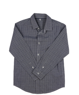 Modrá vzorovaná společenská košile M&S