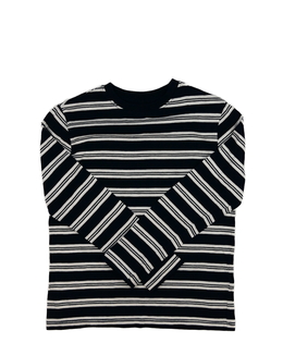 Tmavě modré triko s bílými pruhy M&S