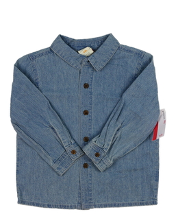 Nová modrá melírovaná košile 