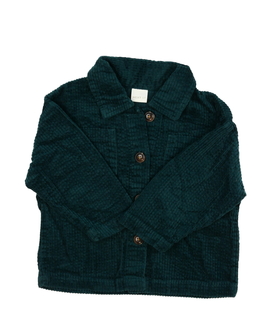 Tmavě zeleno-modrá manšestrová košile Next