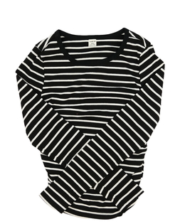 Pruhované triko s nabíráním na bocích 