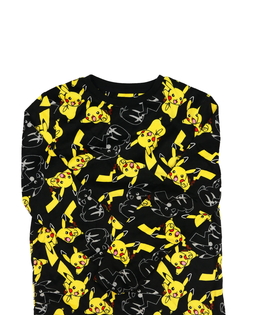 Černé teplé domácí triko Pokémon Primark 