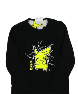 Černé teplé domácí triko Pokémon Primark 