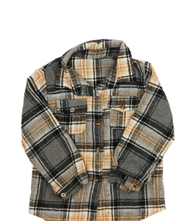 Hnědá teplejší košile 