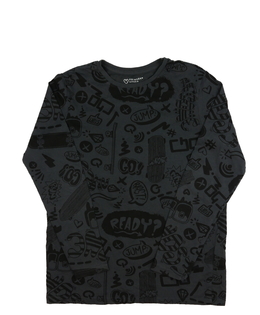 Tmavé triko s obrázky Primark