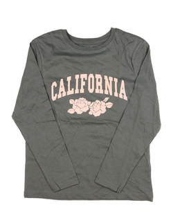 Šedé triko s květinami Primark 