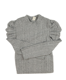 Šedé melírované kratší triko 