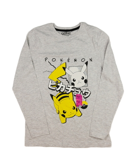 Nové šedé melírované triko Pokémon Primark 