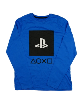 Modré triko PlayStation vel. 170 Primark 