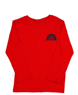 Červené triko s duhou George