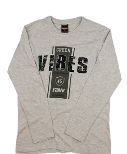 Šedé melírované triko 