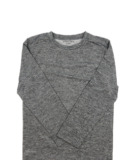 Šedé melírované sportovní triko 