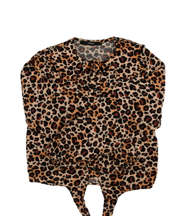 Hnědá vzorovaná krátká košile George