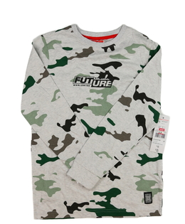 Nové šedé maskáčové triko F&F