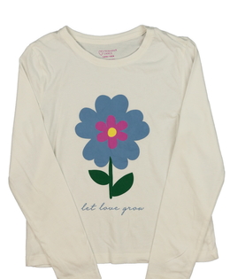 Bílé triko s květinou Primark