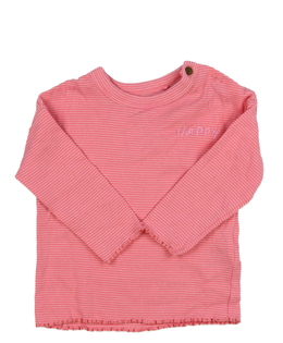 Růžové pruhované triko Next