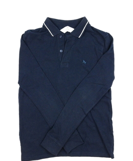 Tmavě modré triko s límečkem H&M