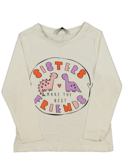 Bílé triko s dinosaury George