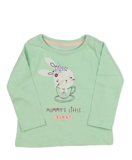 Zelené triko se zajíčky 