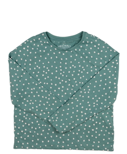 Akvamarínové triko s puntíky M&S