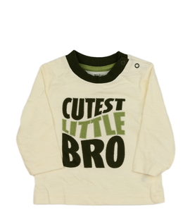 Žluté triko s nápisem Nutmeg