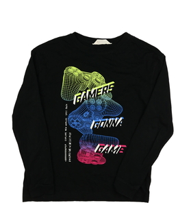 Černé herní triko H&M