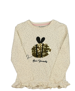 Krémové triko s včeličkou Nutmeg