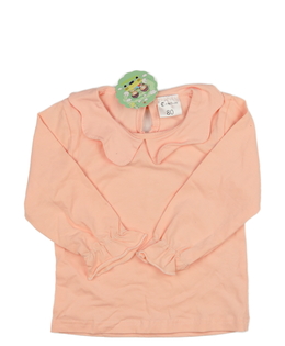 Nové růžové triko s límečkem 