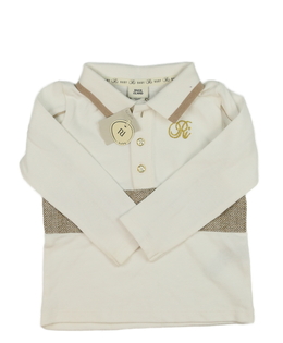 Nové krémové triko s límečkem River Island 