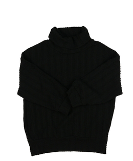 Černý vzorovaný rolák 