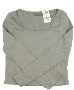 Nový šedý crop top 