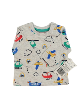 Nové šedé triko s obrázky 