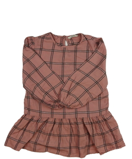 Růžová kostkovaná halenka George