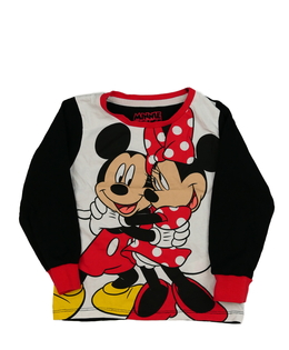 Černo-bílé triko Mickey a Minnie 