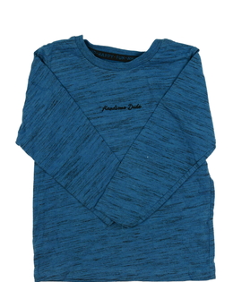 Modré melírované triko 