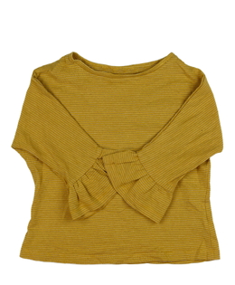 Žluté triko se zlatým lurexem