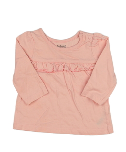 Světle růžové triko s volánky Nutmeg 