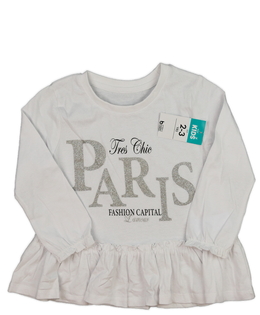 Nové bílé triko s nápisy 