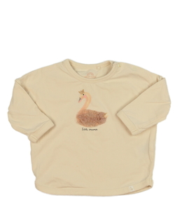 Béžové triko s labutí Next