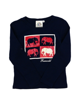Tmavě modré triko se slony 