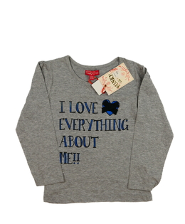 Nové šedé triko s nápisem 