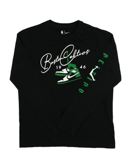 Černé triko s potiskem vel. 176 Nike 