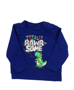 Tmavě modré triko s dinosaurem Mothercare