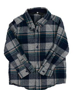 Tmavá kostkovaná košile 