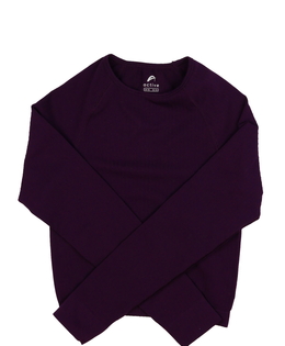 Purpurový sportovní crop top EUR XS