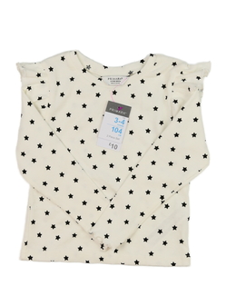 Nové krémové triko s volánky Primark 