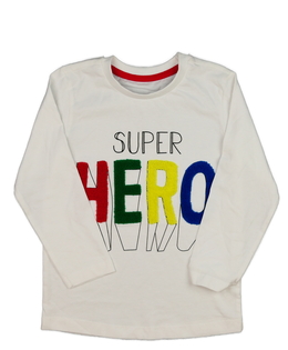Bílé triko pro superhrdinu 