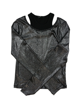 Metalický stylový crop top George