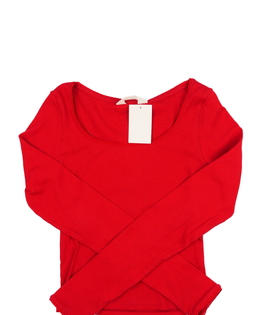 Nový červený crop top vel. 170 H&M